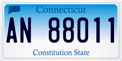CT license plate AN88011