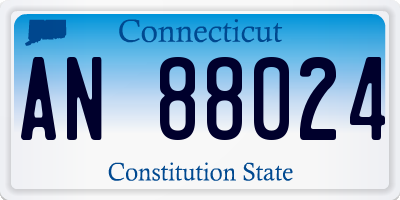 CT license plate AN88024