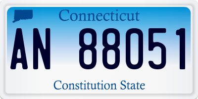 CT license plate AN88051