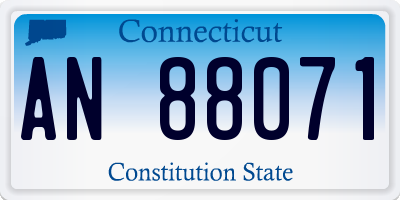 CT license plate AN88071