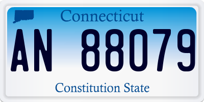 CT license plate AN88079