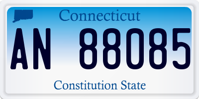 CT license plate AN88085