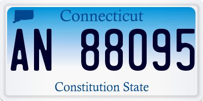 CT license plate AN88095