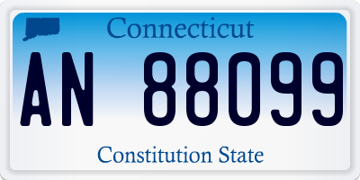 CT license plate AN88099