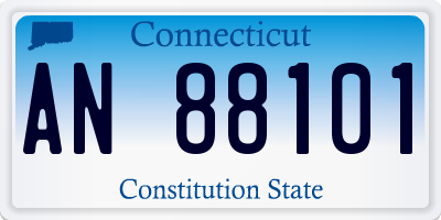 CT license plate AN88101