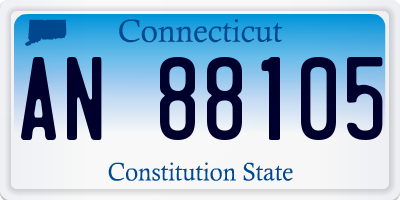 CT license plate AN88105