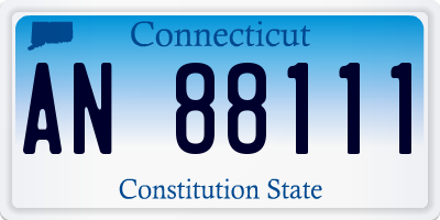 CT license plate AN88111
