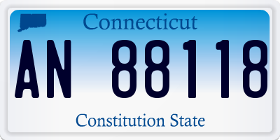 CT license plate AN88118