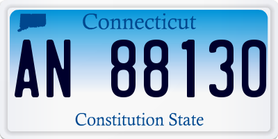 CT license plate AN88130