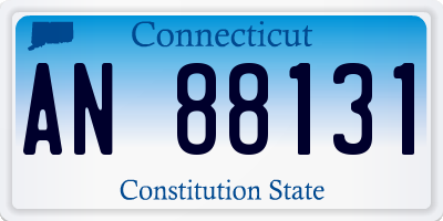 CT license plate AN88131