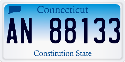 CT license plate AN88133