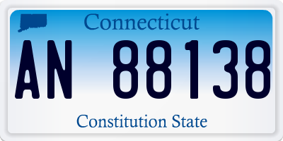 CT license plate AN88138