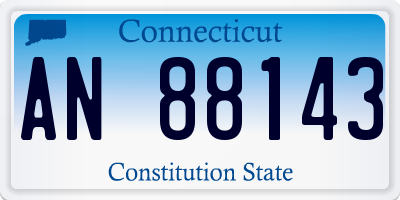 CT license plate AN88143