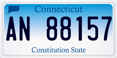 CT license plate AN88157