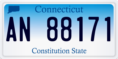 CT license plate AN88171