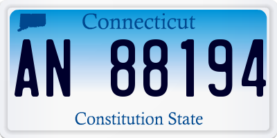 CT license plate AN88194