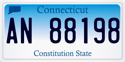 CT license plate AN88198