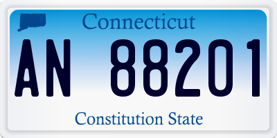 CT license plate AN88201