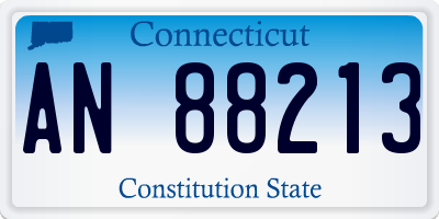 CT license plate AN88213