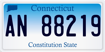 CT license plate AN88219