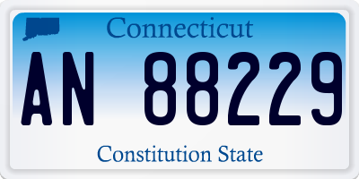 CT license plate AN88229