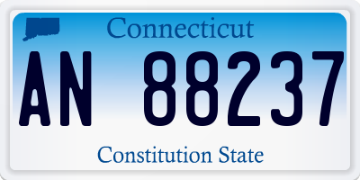 CT license plate AN88237