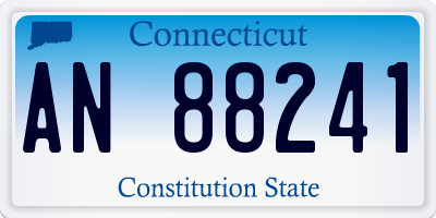 CT license plate AN88241
