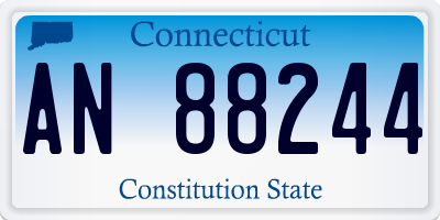CT license plate AN88244