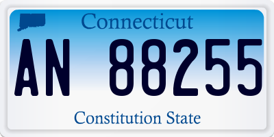 CT license plate AN88255