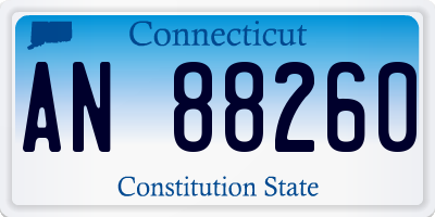 CT license plate AN88260