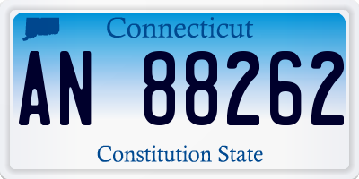 CT license plate AN88262