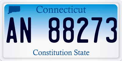 CT license plate AN88273