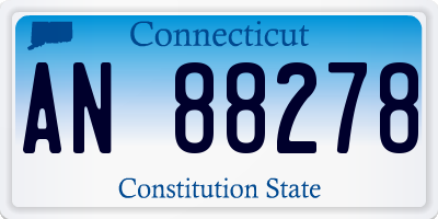 CT license plate AN88278