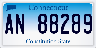 CT license plate AN88289