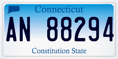 CT license plate AN88294