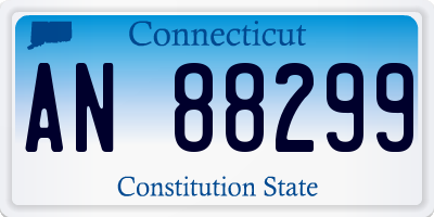 CT license plate AN88299
