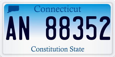 CT license plate AN88352