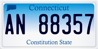 CT license plate AN88357