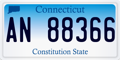 CT license plate AN88366