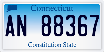 CT license plate AN88367