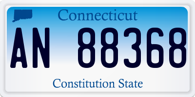 CT license plate AN88368