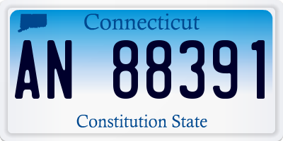 CT license plate AN88391