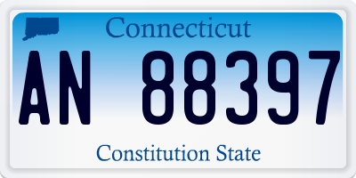 CT license plate AN88397