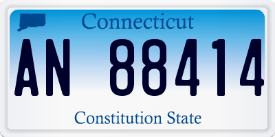 CT license plate AN88414