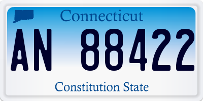 CT license plate AN88422