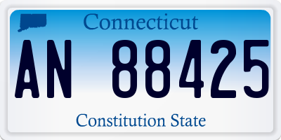 CT license plate AN88425