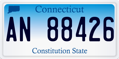 CT license plate AN88426