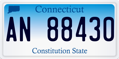 CT license plate AN88430