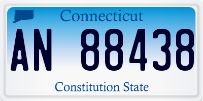 CT license plate AN88438
