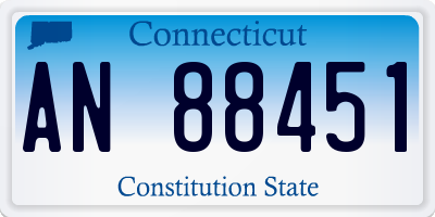 CT license plate AN88451
